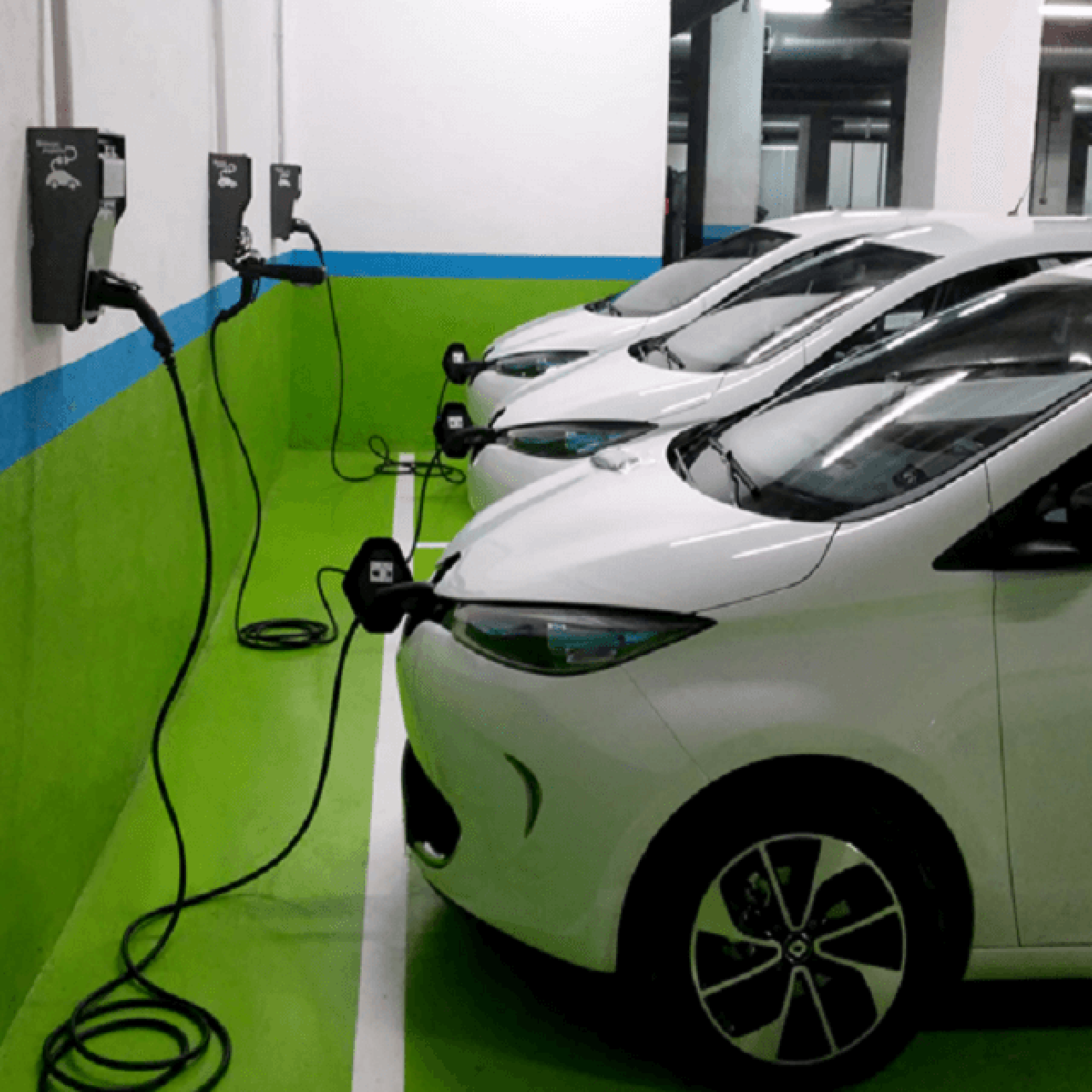 Puntos de recarga de vehículos eléctricos